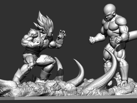 Vegeta ve Frieza 3D Baskı Modeli