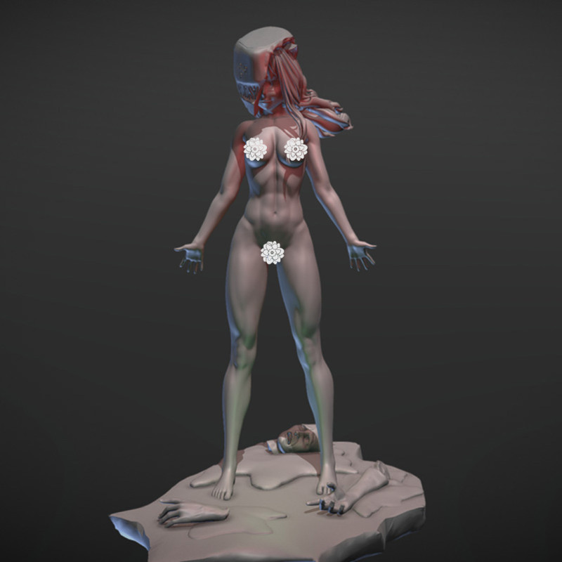 露西·艾尔芬之歌 3D 打印模型 .c4d .max .obj .3ds .fbx .stl .blend