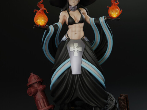 Вогняна сила Макі Озе 3D Принт Модель