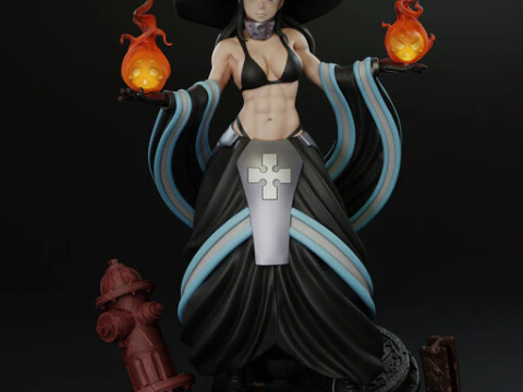 Force de feu de Maki Oze Modèles 3D en vedette