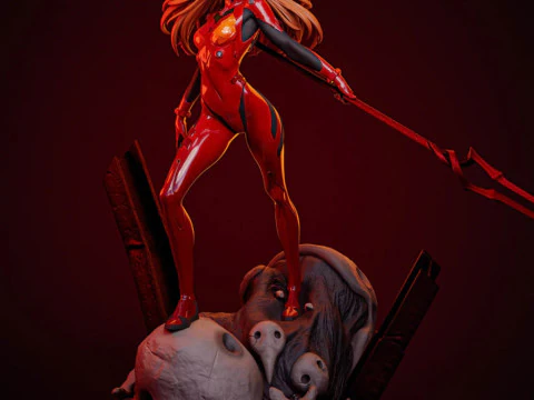 Asuka Langley Soryu - Evangelion 3D Baskı Modeli