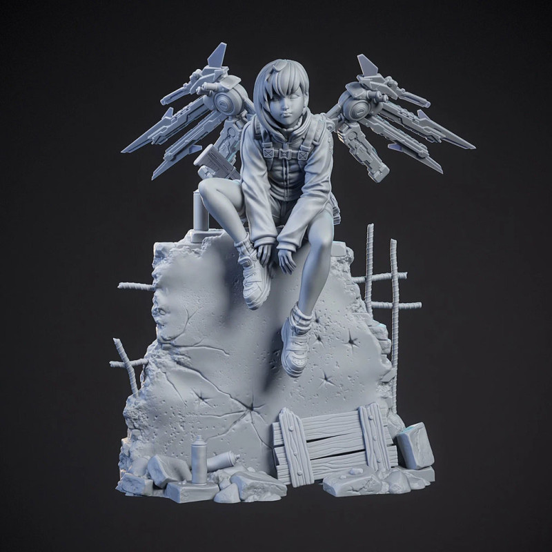 발레리 피규어 3D 프린트 모델 .c4d .max .obj .3ds .fbx .stl .blend 