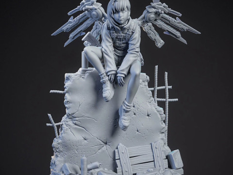 Figurine Valérie Modèles 3D en vedette