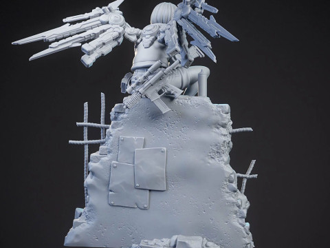 발레리 피규어 3D 프린트 모델