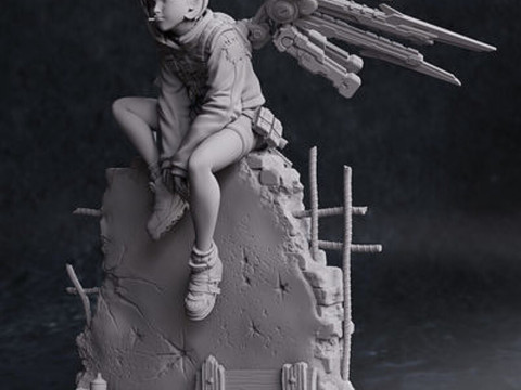 발레리 피규어 3D 프린트 모델