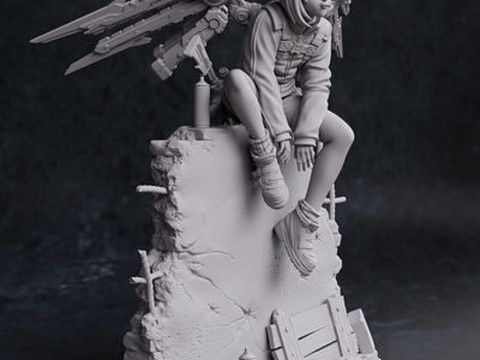 발레리 피규어 3D 프린트 모델