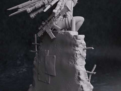 발레리 피규어 3D 프린트 모델