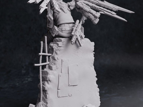 발레리 피규어 3D 프린트 모델