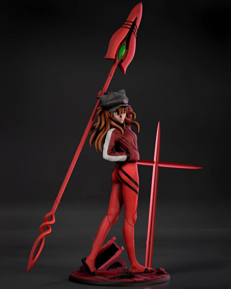 Asuka Langley 3D Print Model .c4d .max .obj .3ds .fbx .stl .blend 