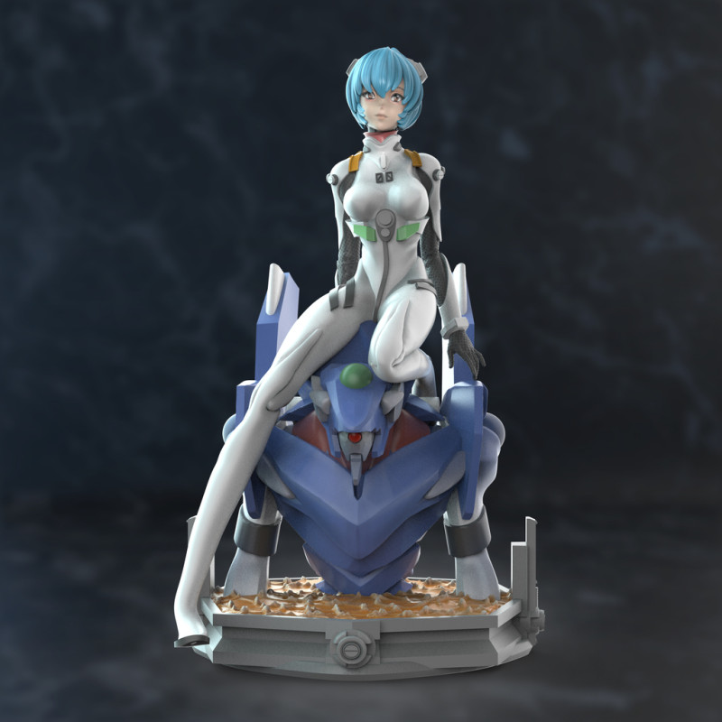 Rei Ayanami Evangelion 3D Print Model .c4d .max .obj .3ds .fbx .stl .blend