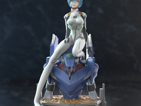 Rei Ayanami Evangelion Modelo de impresión 3D