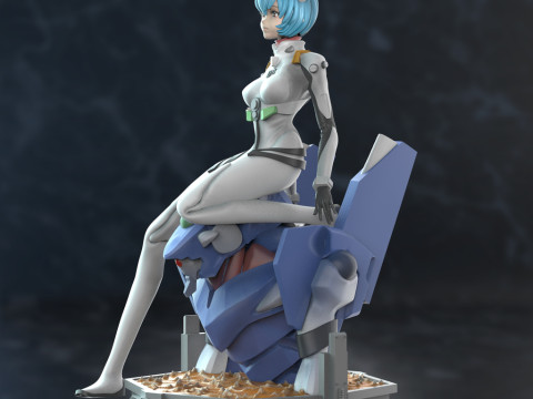 Rei Ayanami Evangelion 3D Print Model