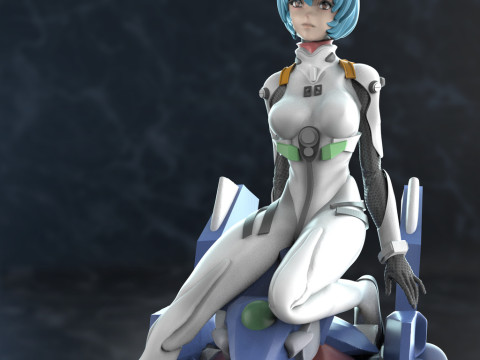 Rei Ayanami Evangelion 3D Print Model