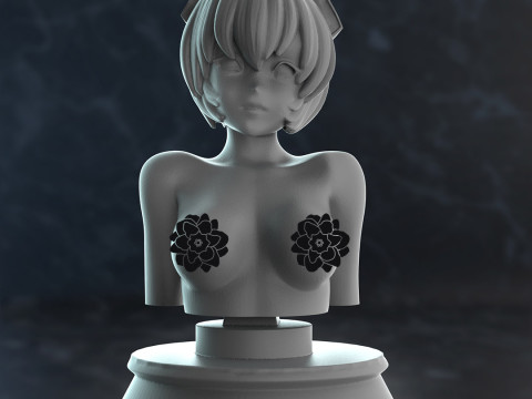 Rei Ayanami Bust 3D Print Model