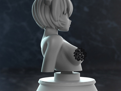 Rei Ayanami Bust 3D Print Model