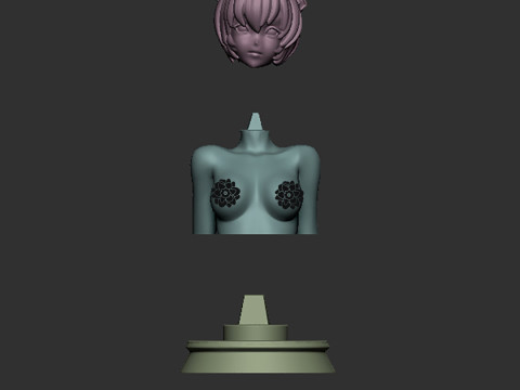 Rei Ayanami Bust 3D Print Model
