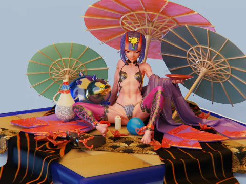 Shuten Douji 3D Print Model