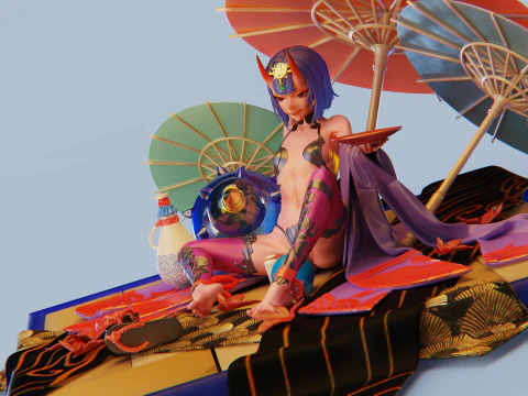 Shuten Douji 3D Print Model