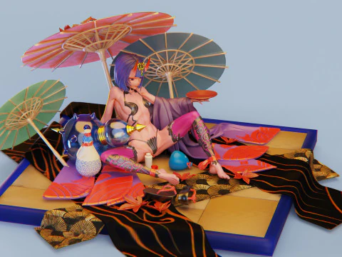 Shuten Douji 3D Print Model