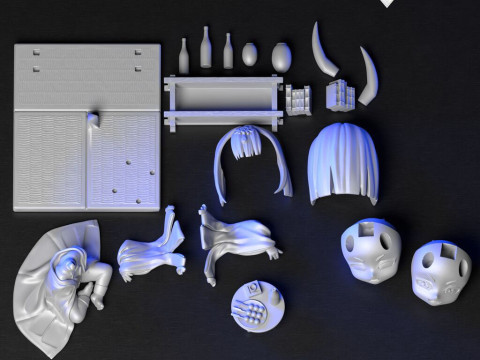 Shuten Douji Chibi 3D Print Model