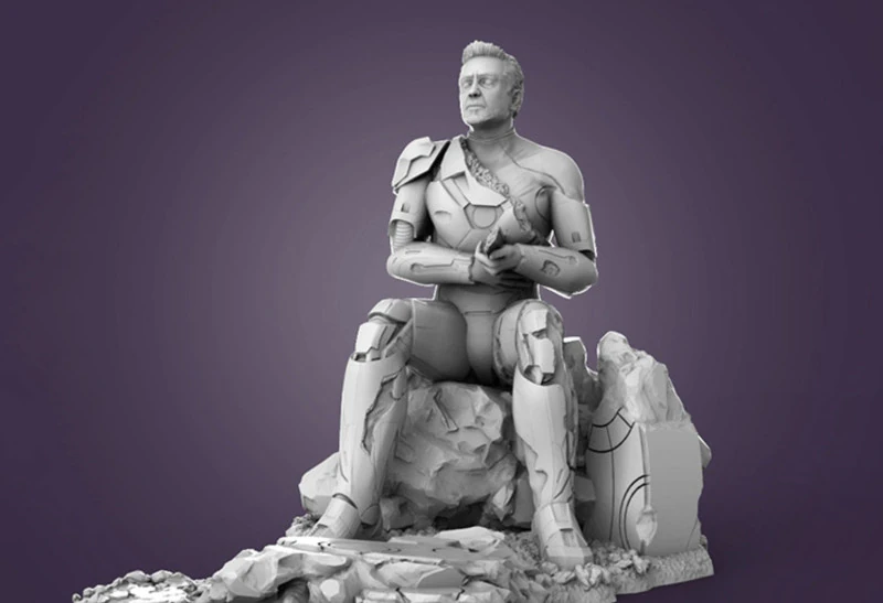 Homem de Ferro Maravilha Modelo de Impressão 3D .c4d .max .obj .3ds .fbx .stl .blend 