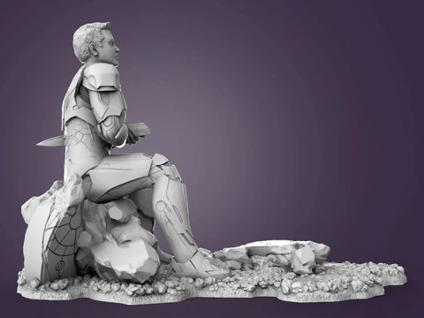 Homem de Ferro Maravilha Modelo de Impressão 3D