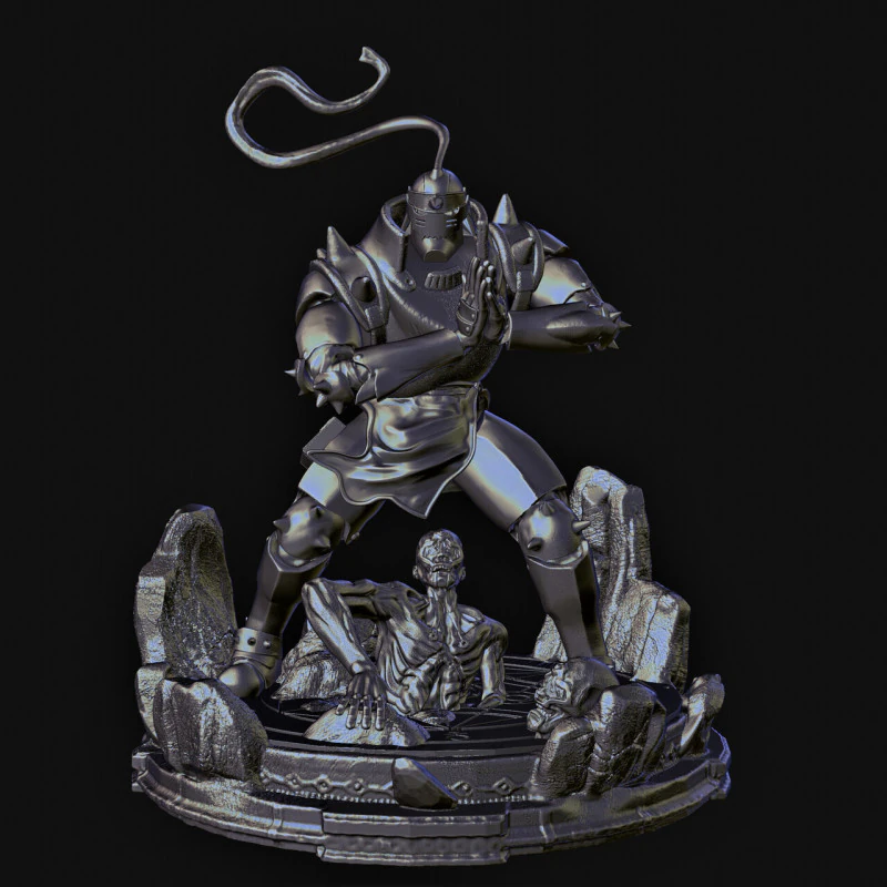 Alphonse Elric Fullmetal Alchemist 3D Print Model .c4d .max .obj .3ds .fbx .stl .blend 