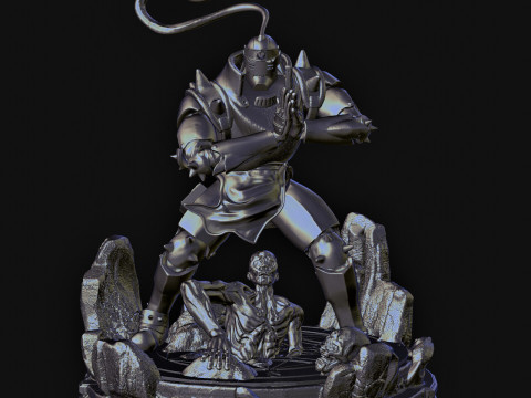 Alphonse Elric Alchimiste Fullmetal Modèles 3D en vedette