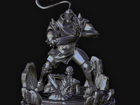 Alphonse Elric Alchimiste Fullmetal Modèles 3D en vedette