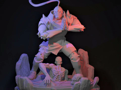 Alphonse Elric Fullmetal Alchemist 3D Print Model