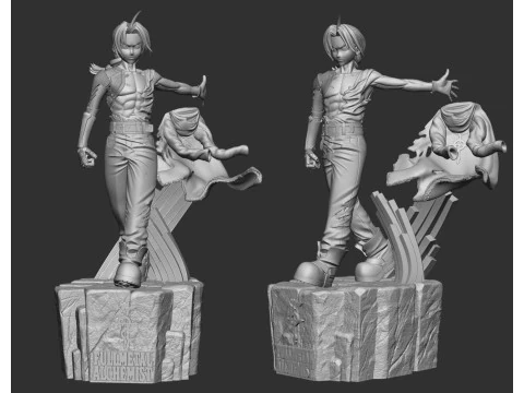 Edward Elric Fullmetal Alchemist 3D Print Model