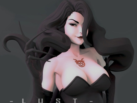 Lust Statue - Fullmetal Alchemist 3D Print Model