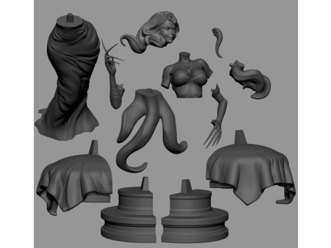 Lust Statue - Fullmetal Alchemist 3D Print Model