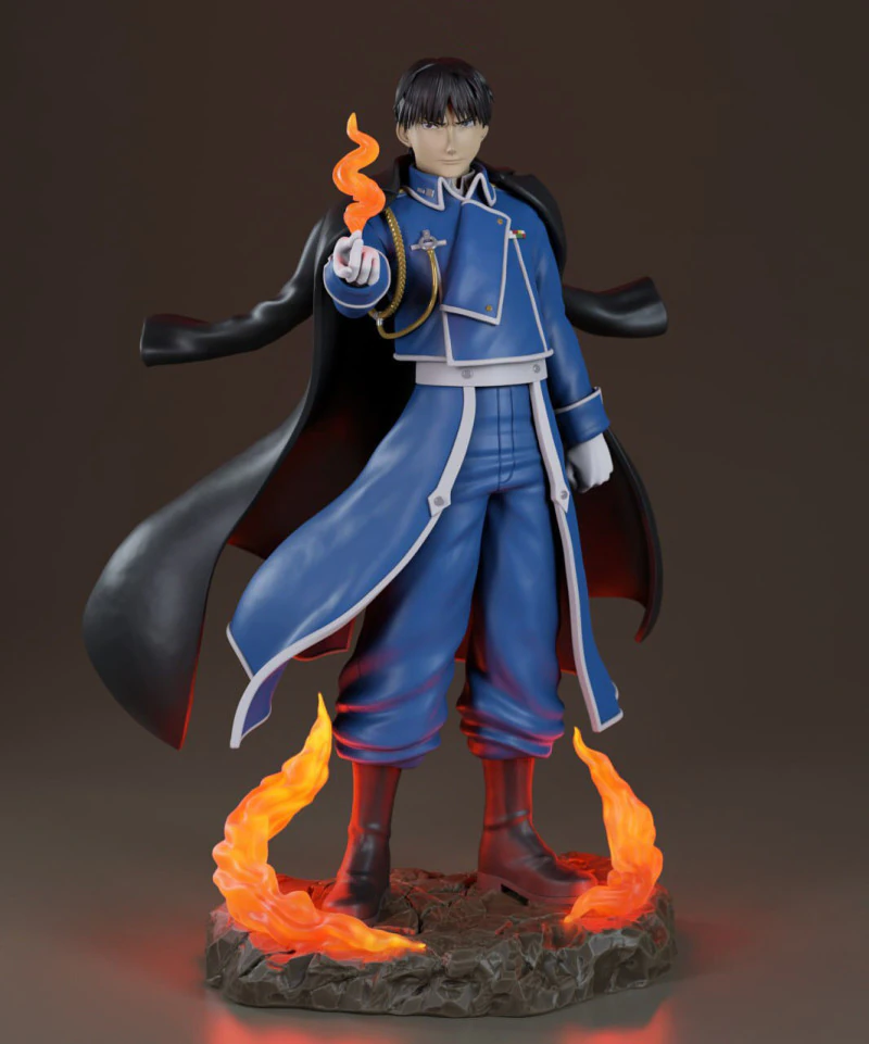 Roy Mustang - Fullmetal Alchemist 3D Print Model .c4d .max .obj .3ds .fbx .stl .blend 