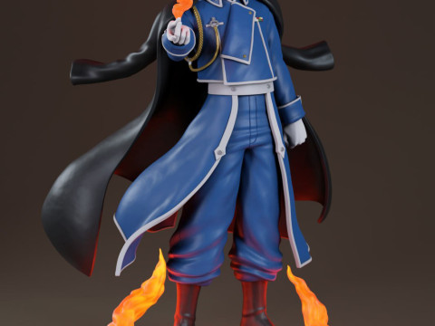 ロイ・マスタング - 鋼の錬金術師 3Dプリントモデル