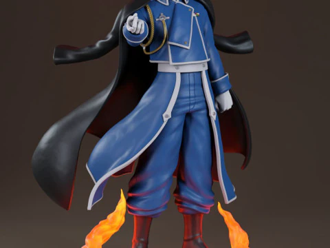 Roy Mustang - Fullmetal Alchemist 3D Print Model