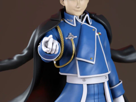 Roy Mustang - Fullmetal Alchemist 3D Print Model