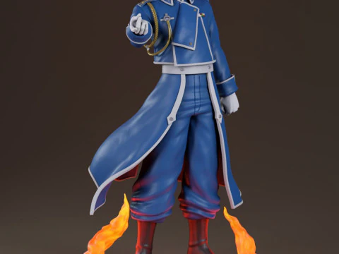 Roy Mustang - Fullmetal Alchemist 3D Print Model