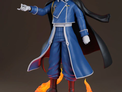 Roy Mustang - Fullmetal Alchemist 3D Print Model