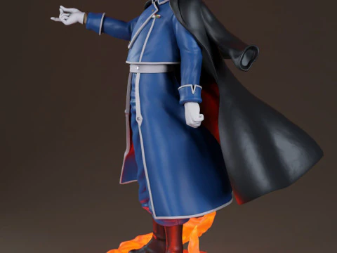 Roy Mustang - Fullmetal Alchemist 3D Print Model
