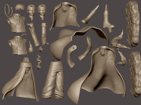 Roy Mustang - Fullmetal Alchemist 3D Print Model