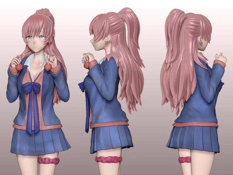 Akari Watanabe 3D Print Model