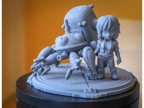 Chibi Motoko Kusanagi - Ghost in the Shell 3D Print Model