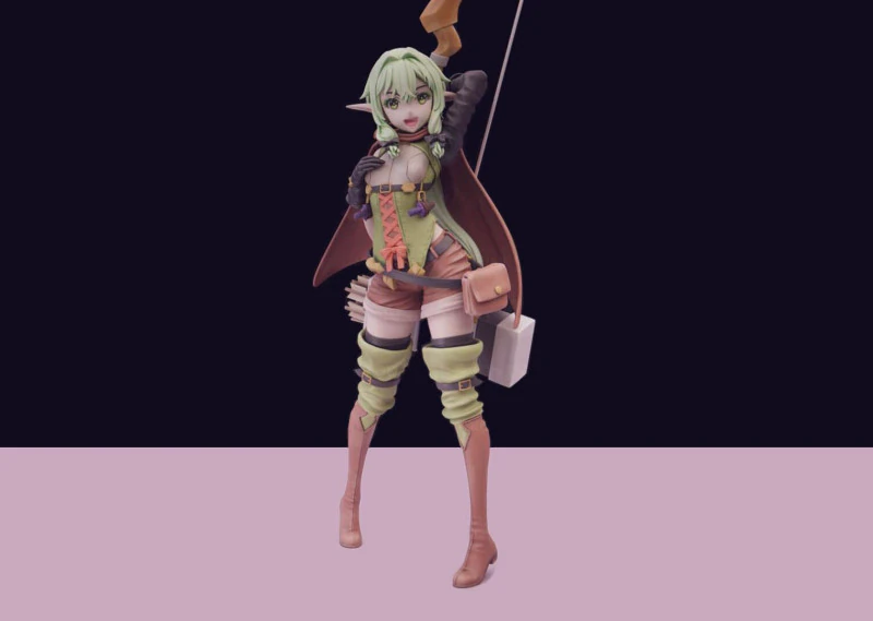Goblin slayer - High Elf Archer 3D Print Model .c4d .max .obj .3ds .fbx .stl .blend 
