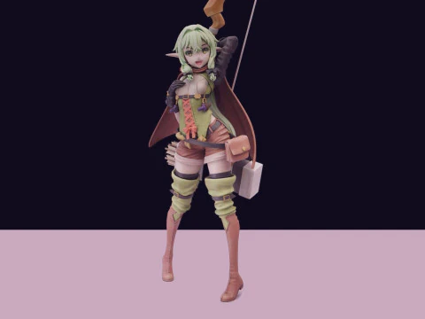 Uccisore di Goblin - Arciere Alto Elfo Modello di stampa 3D