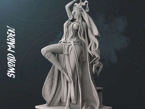 Sword Maiden Goblin Slayer 3D Print Model