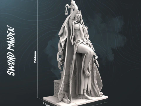 Sword Maiden Goblin Slayer 3D Print Model
