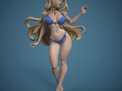 Sword Maiden Multi Versions 3D Print Model