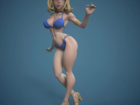 Sword Maiden Multi Versions 3D Print Model