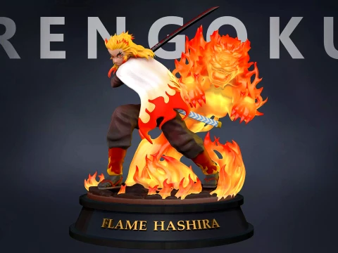 Demon Slayer - Kyojuro Rengoku 3D Print Model